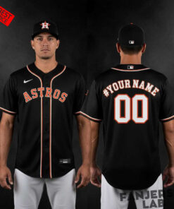 Houston Astros Fashion Black Out 2026 Custom Baseball Jersey