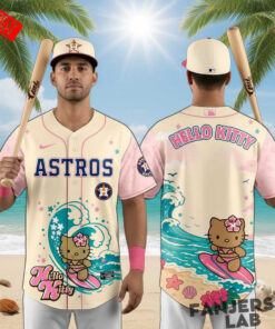 Houston Astros Hello Kitty Surfing Kawaii Summer 2026 Baseball Jersey