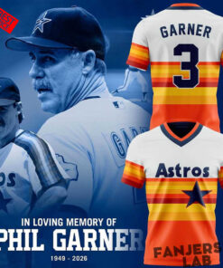 Houston Astros In Loving Memory of Phil Garner 1949-2026 Football Jersey