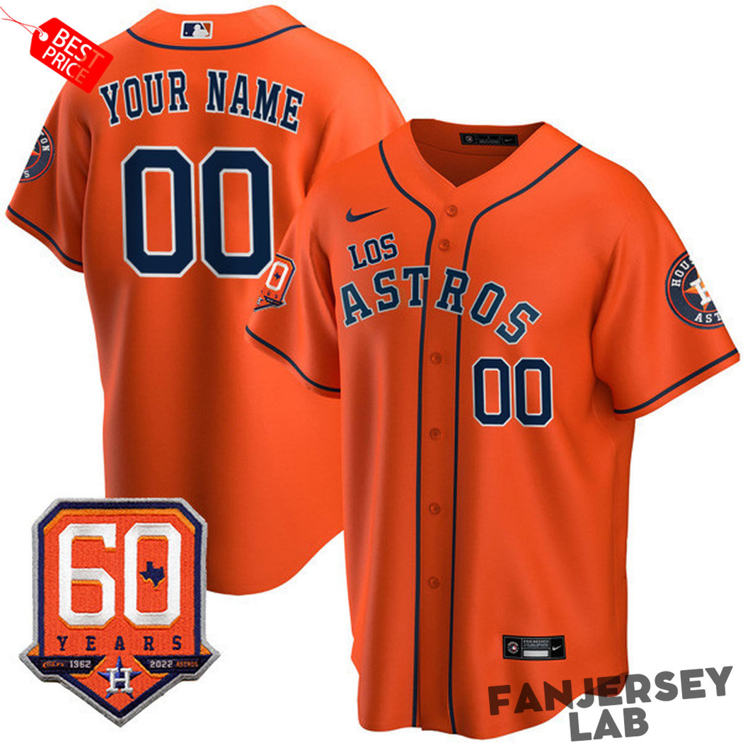 Houston Astros “Los Astros” Hispanic Heritage 60th Anniversary Baseball Jersey Houston Astros “Los Astros” Hispanic Heritage 60th Anniversary Baseball Jersey