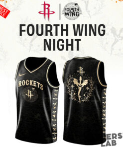 Houston Rockets Fourth Wings Night Custom Basketball Jersey