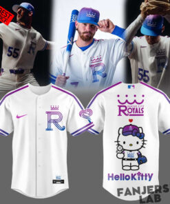 Kansas City Royals 2026 City Connect Stadium x Hello Kitty Limited Edition Baseball Jersey