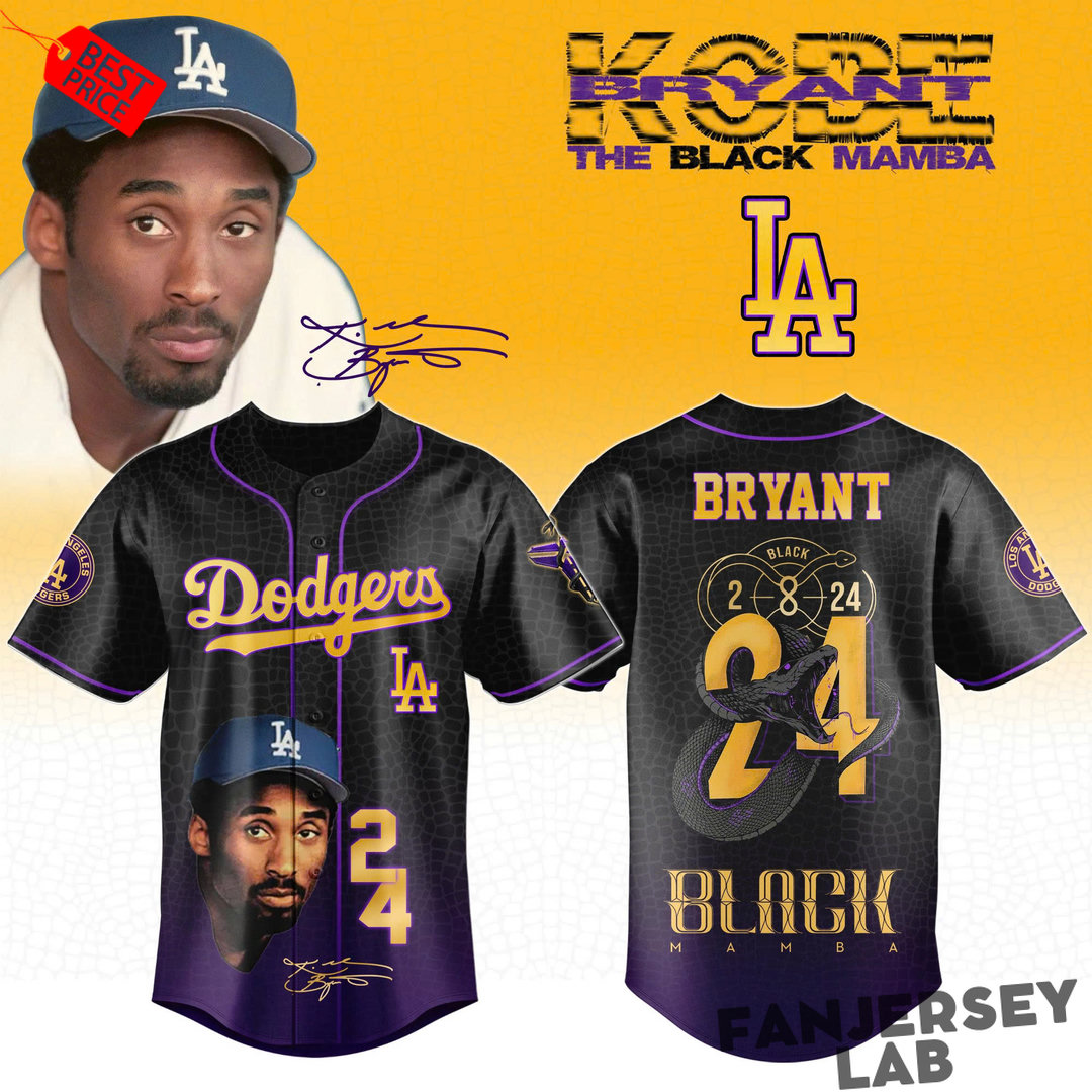 LAD × Black Mamba Legacy Baseball Jersey LAD × Black Mamba Legacy Baseball Jersey