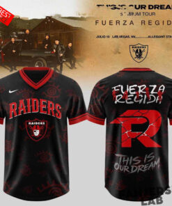 Las Vegas Raiders Fuerza Regida This Is Our Dream Stadium Tour 2026 Football Jersey