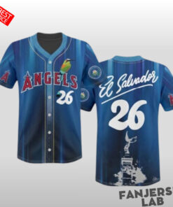 Los Angeles Angels Salvadoran Heritage Day 2026 Baseball Jersey