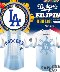 Los Angeles Dodgers Filipino Heritage Night 2026 Limited Edition Baseball Jersey