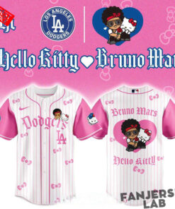 Los Angeles Dodgers Hello Kitty Bruno Mars Pop Up 2026 Tour Baseball Jersey 3.jpg