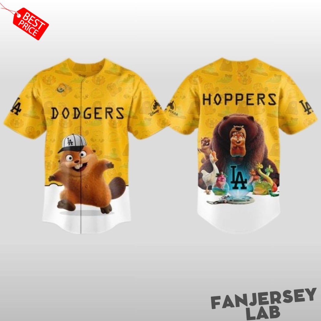 Los Angeles Dodgers Hoppers Movie Special Baseball Jersey Los Angeles Dodgers Hoppers Movie Special Baseball Jersey