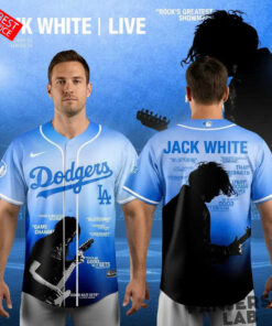 Los Angeles Dodgers Jack White 2026 Tour Baseball Jersey