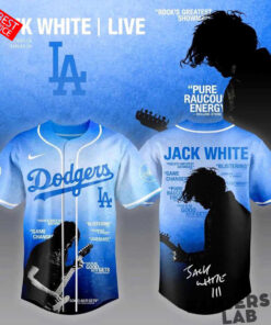 Los Angeles Dodgers Jack White 2026 Tour Baseball Jersey