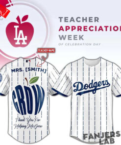 Los Angeles Dodgers Teacher Appreciation Baseball Jersey
