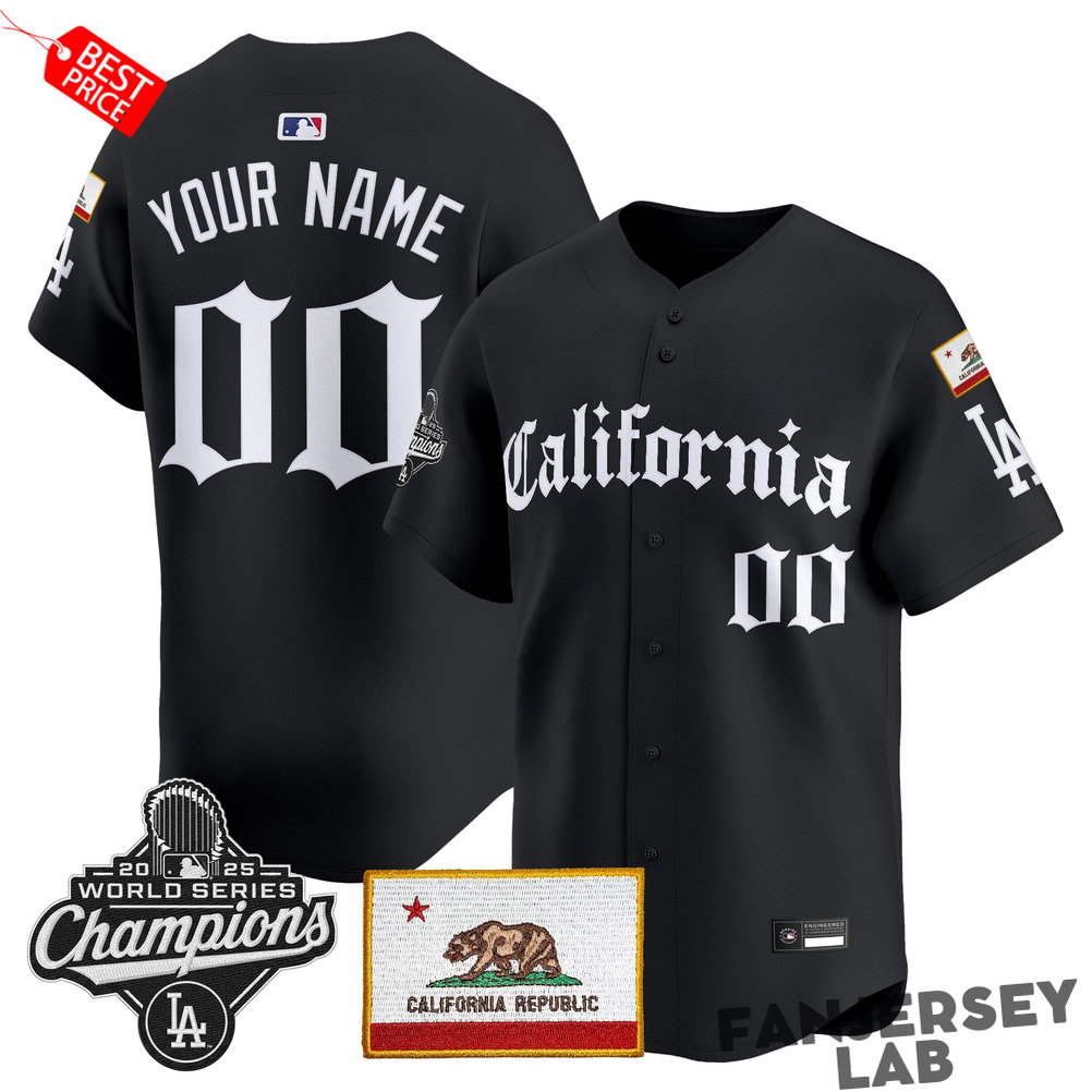 Los Angeles Dodgers “California Gothic Edition” Custom Baseball Jersey Los Angeles Dodgers “California Gothic Edition” Custom Baseball Jersey