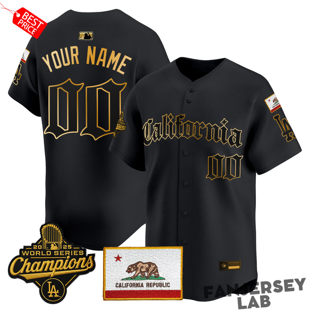 Los Angeles Dodgers “California Gothic Edition” Custom Baseball Jersey Los Angeles Dodgers “California Gothic Edition” Custom Baseball Jersey