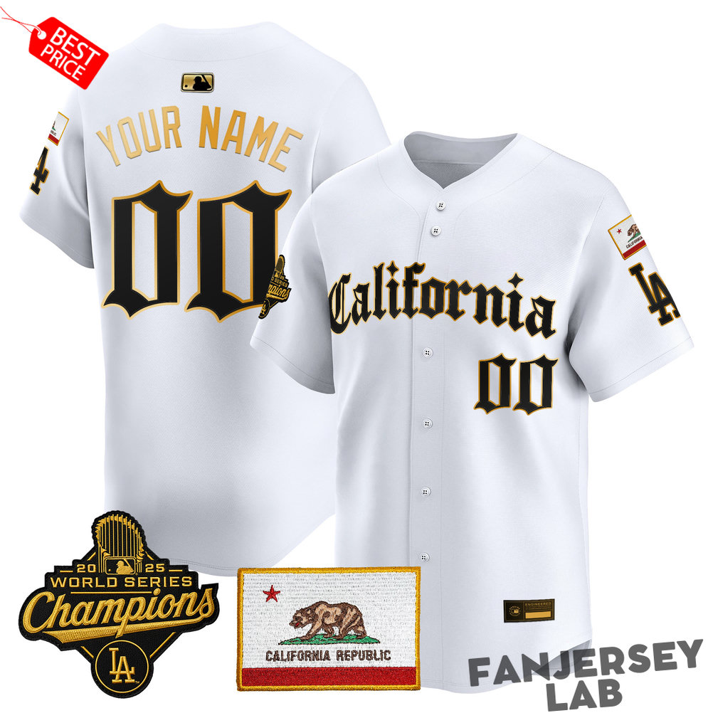 Los Angeles Dodgers “California Gothic Edition” Custom Baseball Jersey Los Angeles Dodgers “California Gothic Edition” Custom Baseball Jersey