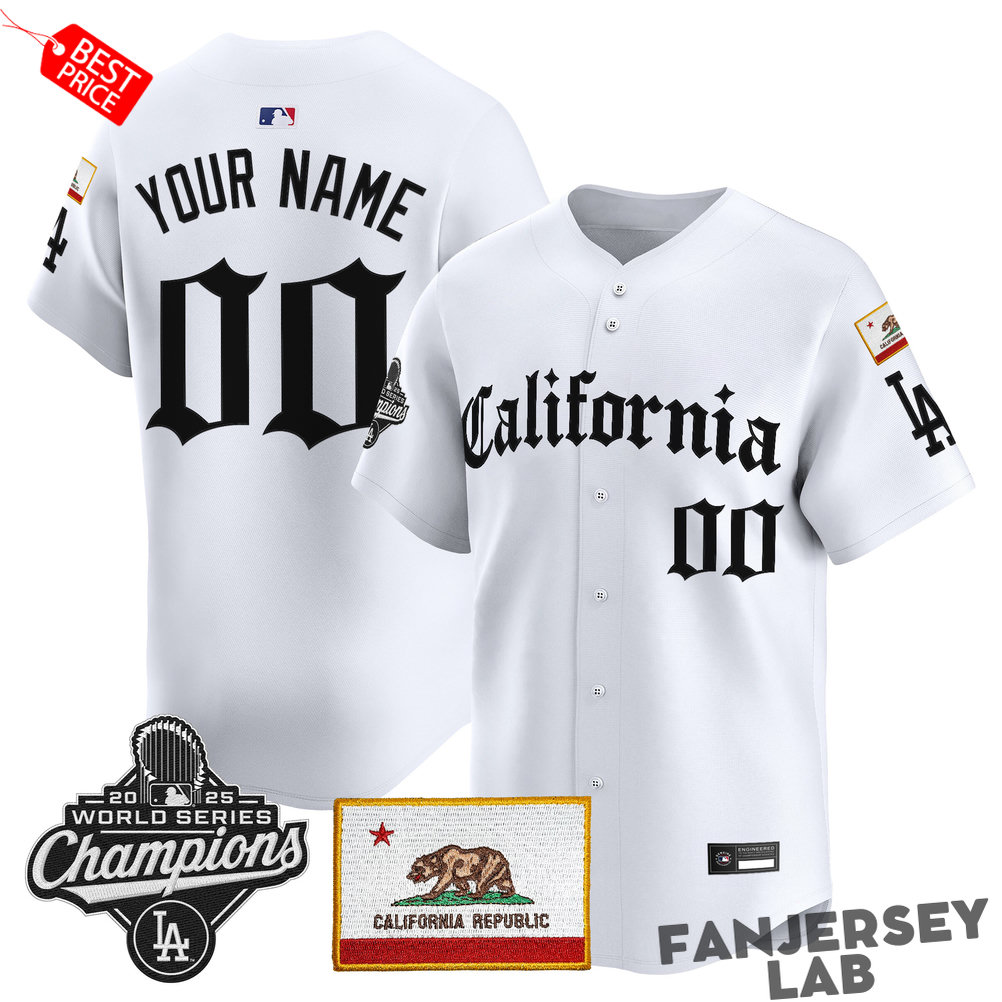 Los Angeles Dodgers “California Gothic Edition” Custom Baseball Jersey Los Angeles Dodgers “California Gothic Edition” Custom Baseball Jersey
