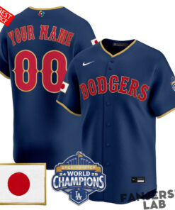 Los Angeles Dodgers “Japan Design” Custom Baseball Jersey