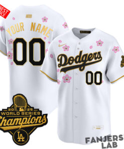 Los Angeles Dodgers “Tokyo Series x Gold Collection” Custom Baseball Jersey