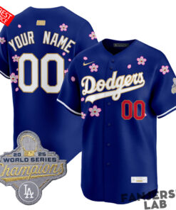 Los Angeles Dodgers Tokyo Series x Gold Collection Custom Baseball Jersey 4.jpg
