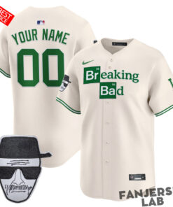 Los Angeles Dodgers x Breaking Bad Walter White Baseball Jersey Los Angeles Dodgers x Breaking Bad Walter White Baseball Jersey
