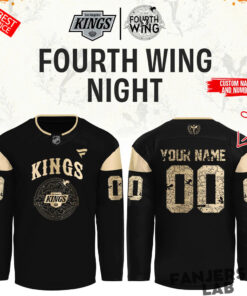 Los Angeles Kings Fourth Wing Night Custom Hockey Jersey