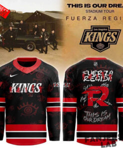Los Angeles Kings x Fuerza Regida 2026 This is our Dream Stadium Tour Hockey Jersey