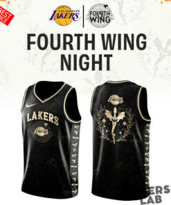 Los Angeles Lakers Basketball Fourth Wing Night Custom Basketball Jersey