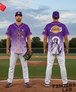 Los Angeles Lakers No Kings No War 2026 Gameday Baseball Jersey 1.jpg