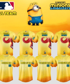 MLB All Teams x “Minions & Monsters” 2026 Custom Baseball Jersey