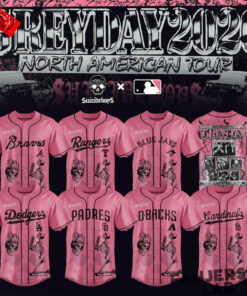MLB All Teams x Suicideboys Greyday 2026 North American Tour Baseball Jersey