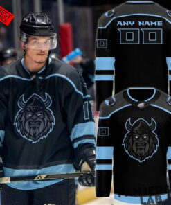 Macon Mayhem 2026 Blackout Custom Hockey Jersey