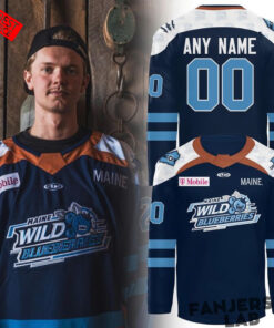 Maine Mariners 2026 Wild Blueberries Custom Hockey Jersey Maine Mariners 2026 Wild Blueberries Custom Hockey Jersey