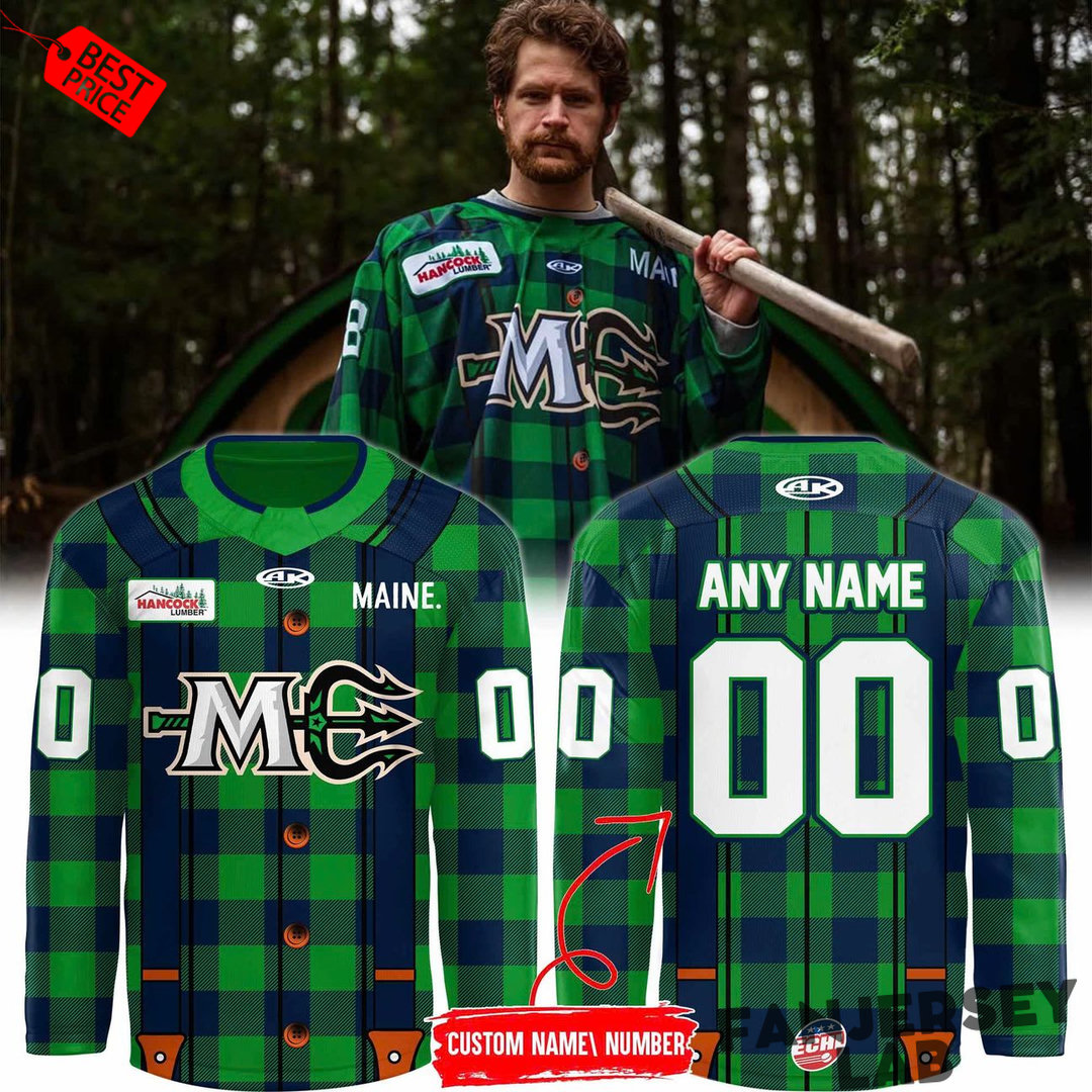 Maine Mariners Lumberjack Uniform 2026 Hockey Jersey Maine Mariners Lumberjack Uniform 2026 Hockey Jersey