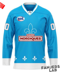 Maine Nordiques 2026 Powder Blue Custom Hockey Jersey
