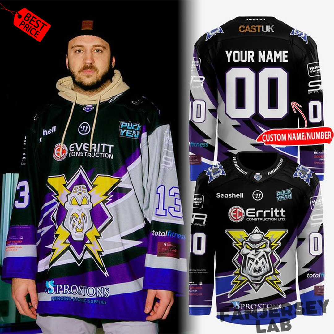 Manchester Storm 2026 Retro Night Custom Hockey Jersey Manchester Storm 2026 Retro Night Custom Hockey Jersey