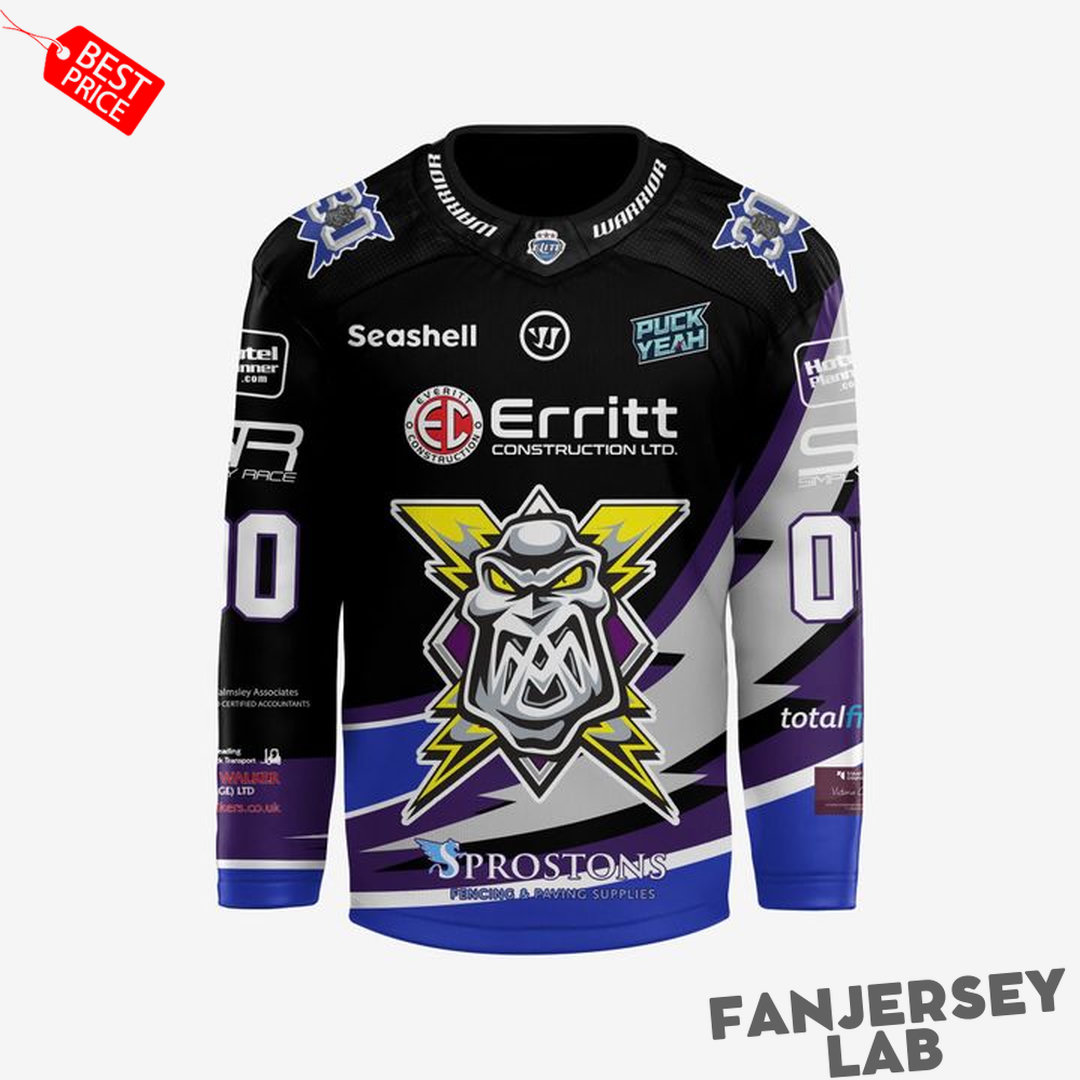 Manchester Storm 2026 Retro Night Custom Hockey Jersey Manchester Storm 2026 Retro Night Custom Hockey Jersey