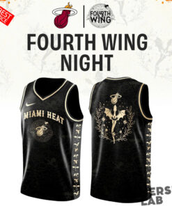 Miami Heat Fourth Wing Night Custom Basketball Jersey