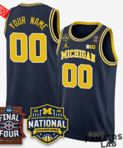 Michigan Wolverines 2026 NCAA Basketball Champions Custom Basketball Jersey 3.jpg