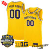 Michigan Wolverines 2026 National Champions Basketball Custom Jersey