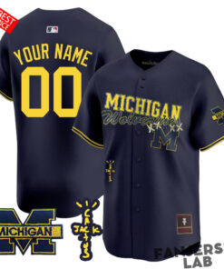 Michigan Wolverines Cactus Jack Custom Baseball Jersey 3.jpg