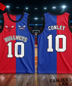 Mike Conley Bulls Hornets Bullnets Hybrid Basketball Jersey