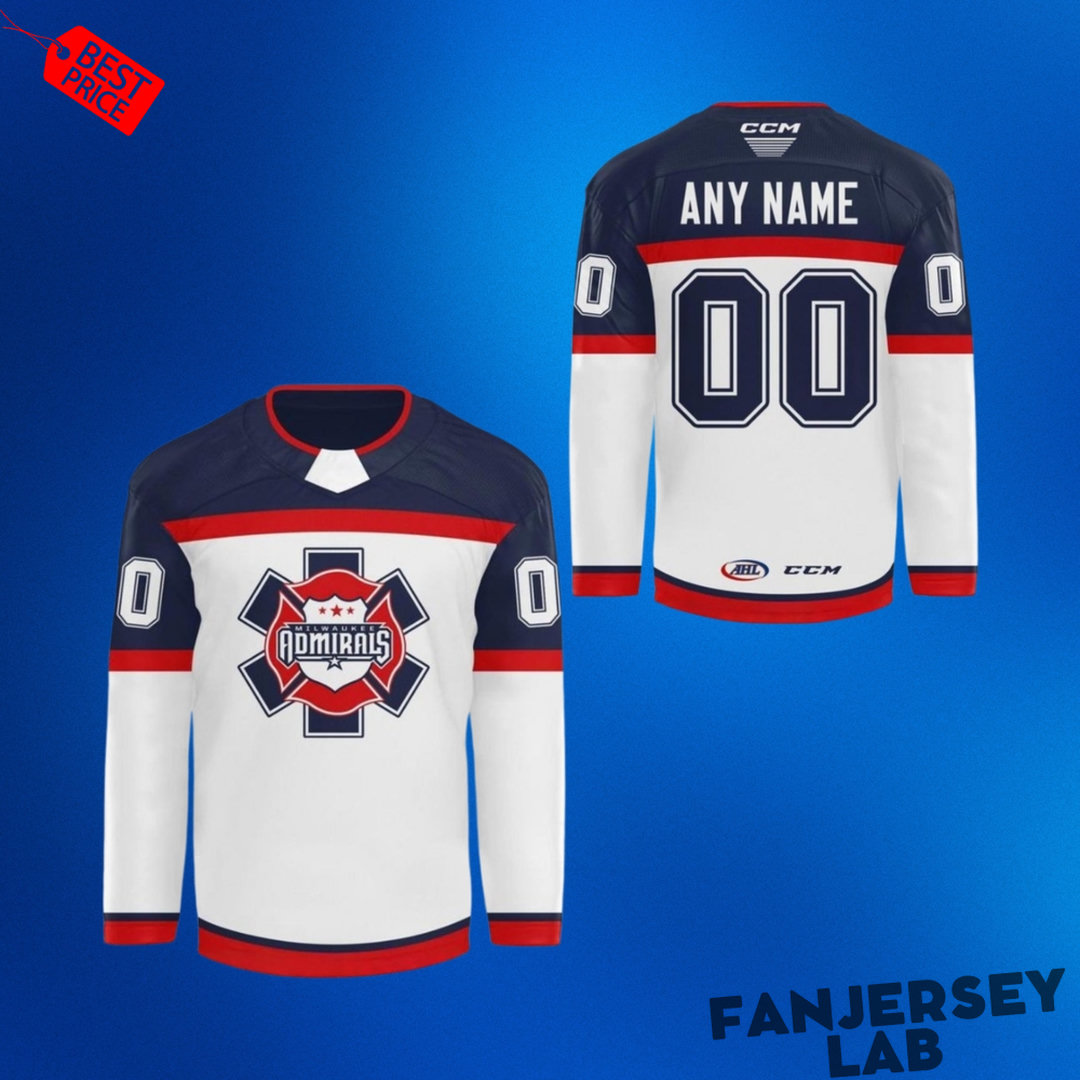 Milwaukee Admirals First Responders 2026 Night Custom Hockey Jersey Milwaukee Admirals First Responders 2026 Night Custom Hockey Jersey