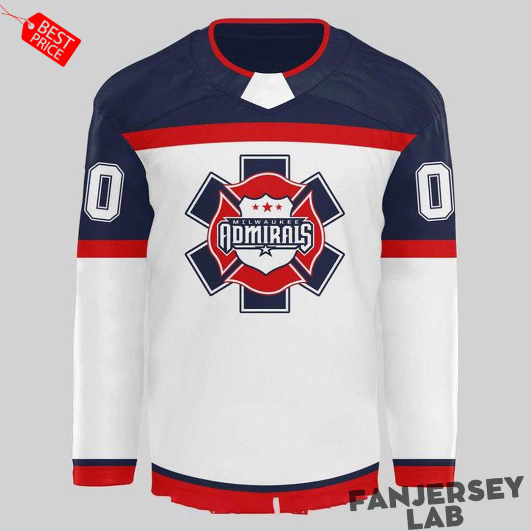 Milwaukee Admirals First Responders 2026 Night Custom Hockey Jersey Milwaukee Admirals First Responders 2026 Night Custom Hockey Jersey