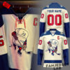 Vancouver Canucks Fourth Wings Night Hockey Custom Hockey Jersey