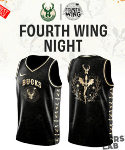 Milwaukee Bucks Fourth Wing Night Custom Basketball Jersey