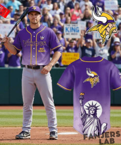 Minnesota Vikings No Kings No War 2026 Gameday Baseball Jersey 1.jpg