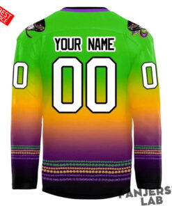 Monroe Moccasins Mardi Gras Custom Name Hockey Jersey 4.jpg