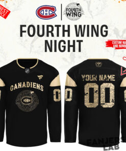 Montreal Canadiens Fourth Wing Night Custom Hockey Jersey