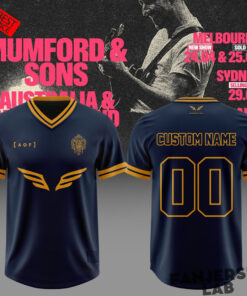 Mumford & Sons Prizefighter 2026 Tour Custom Football Jersey