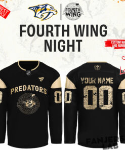 Nashville Predators Fourth Wing Night Custom Hockey Jersey