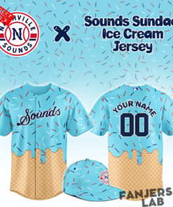 Nashville Sounds Sounds Sundae Night Ice Cream Baseball Jersey
